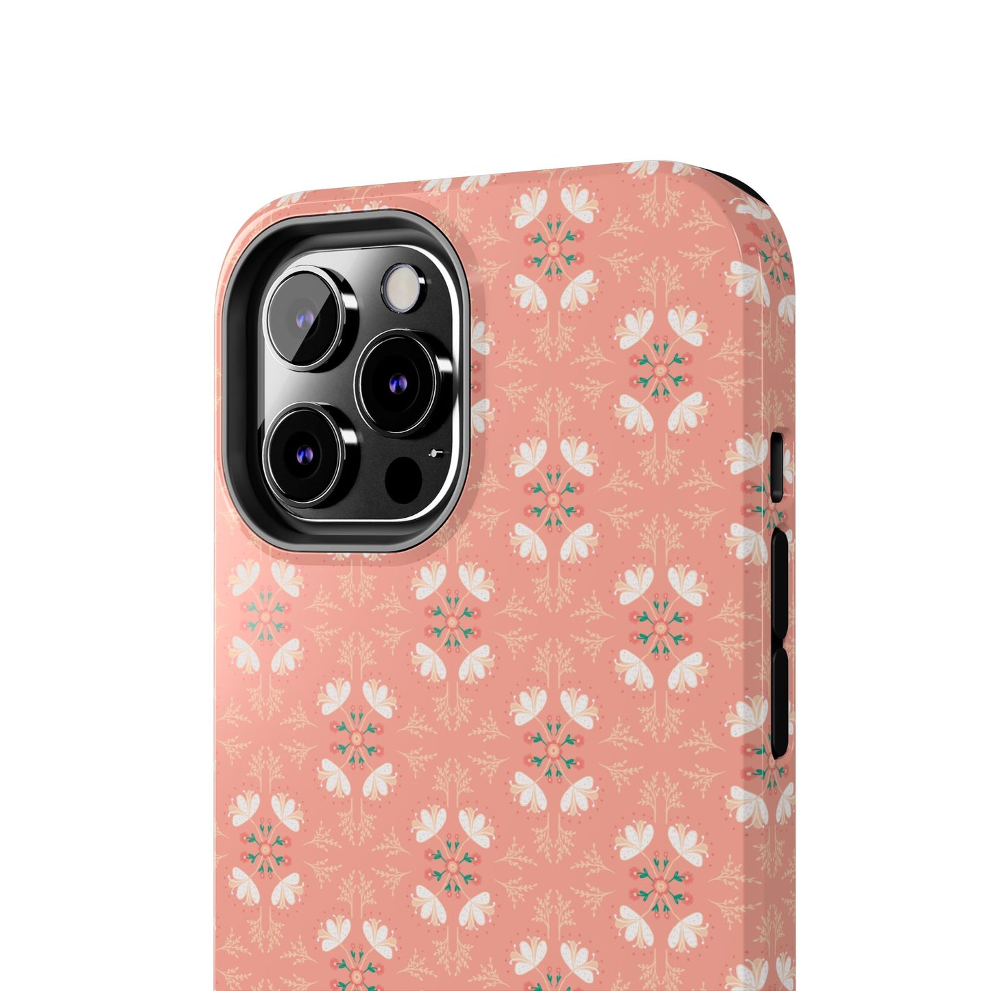 Pink Floral Tough Phone Cases