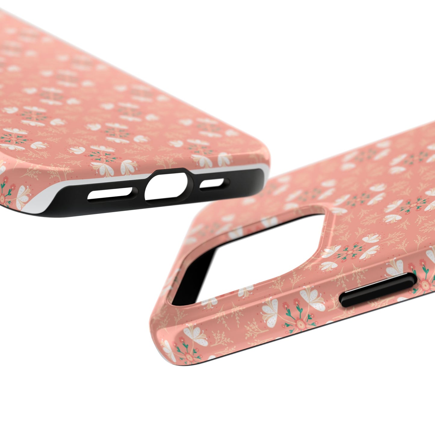 Pink Floral Tough Phone Cases