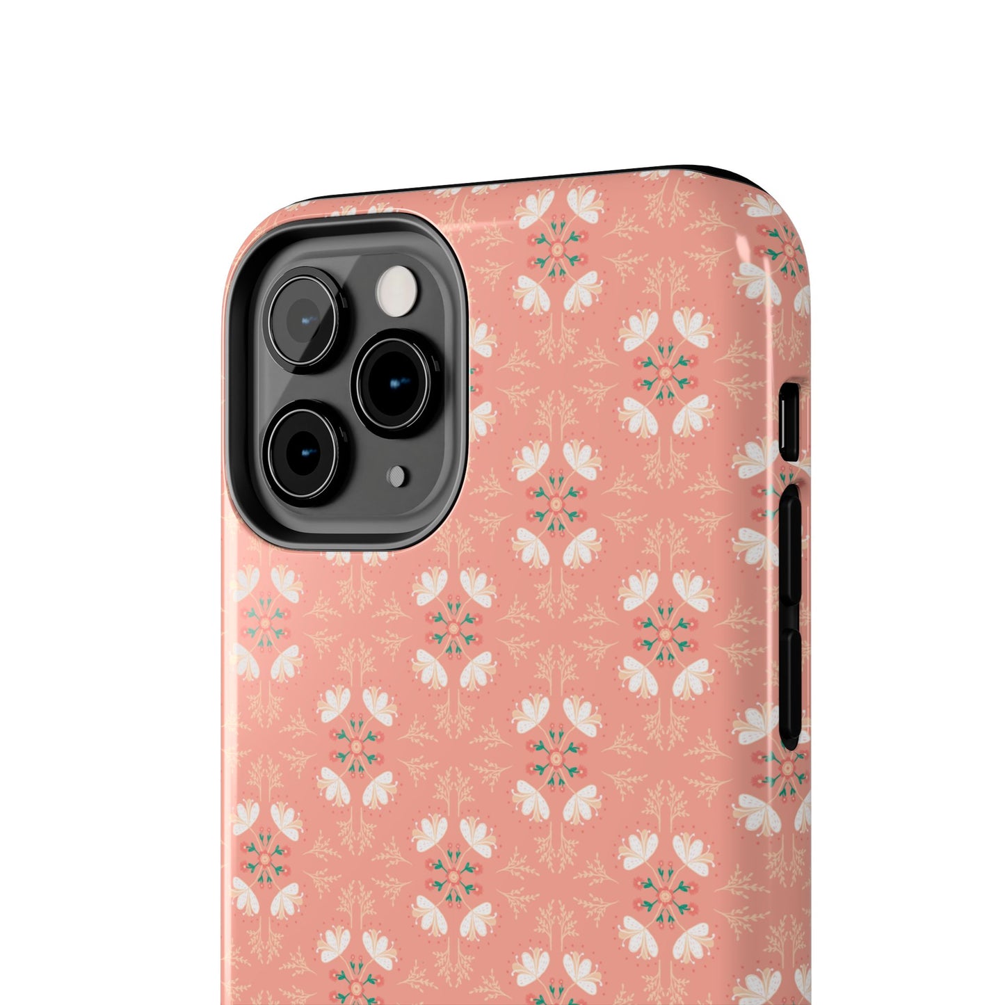 Pink Floral Tough Phone Cases