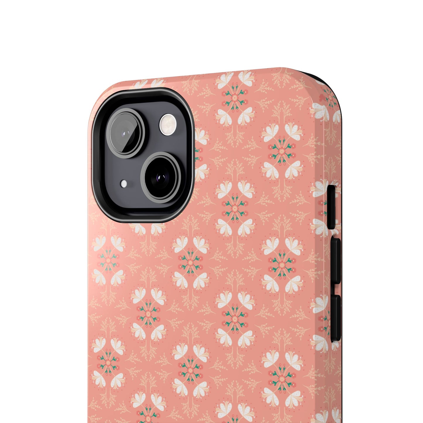 Pink Floral Tough Phone Cases