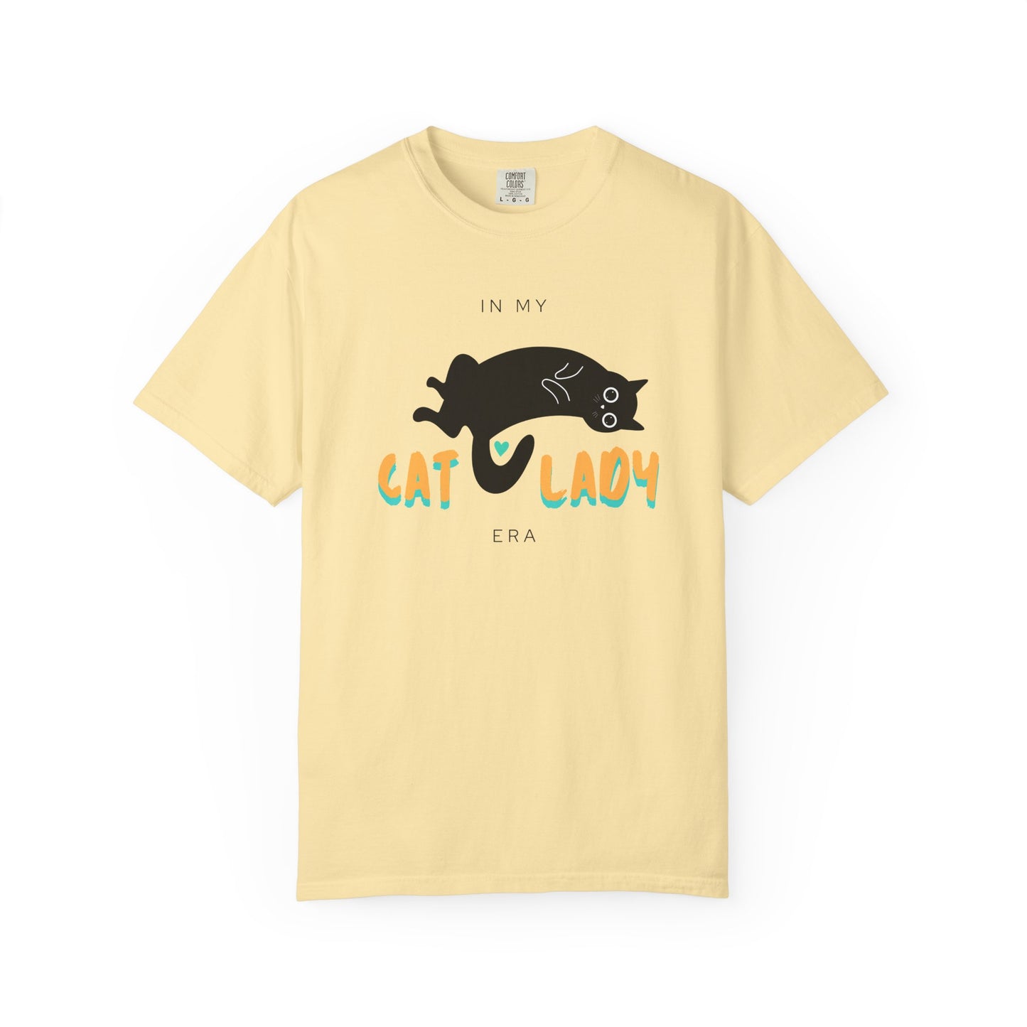 Orange & Green Cat Lady Era Unisex Garment-Dyed T-shirt