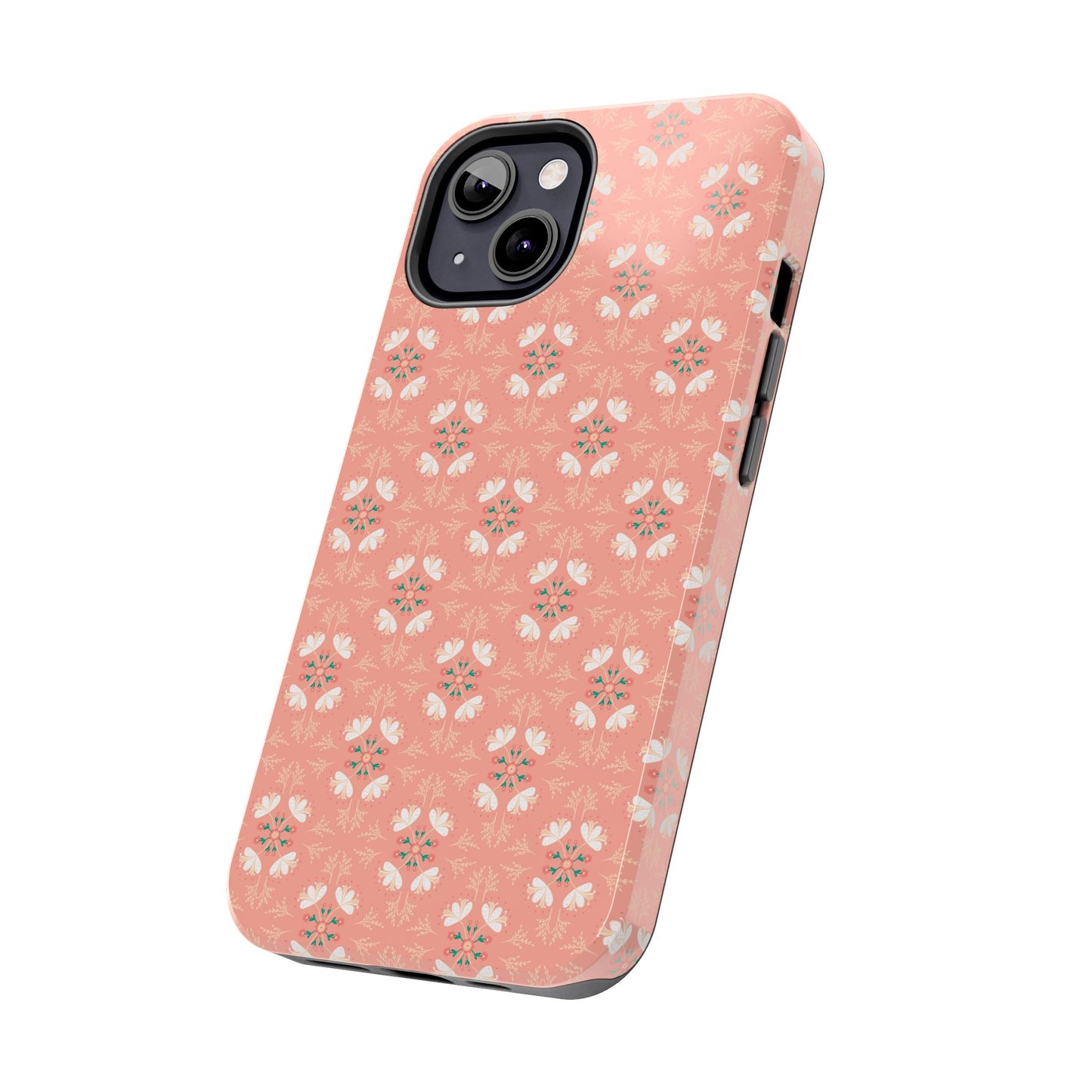 Pink Floral Tough Phone Cases
