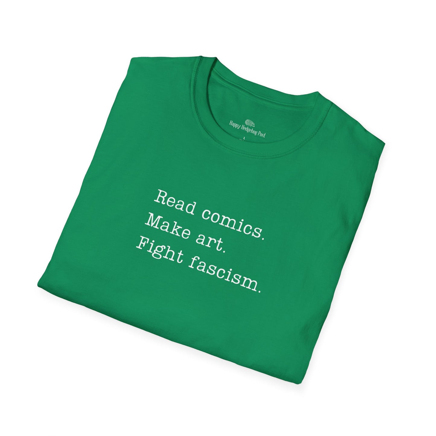 Read Comics, Fight Fascism Activist Tee Shirt