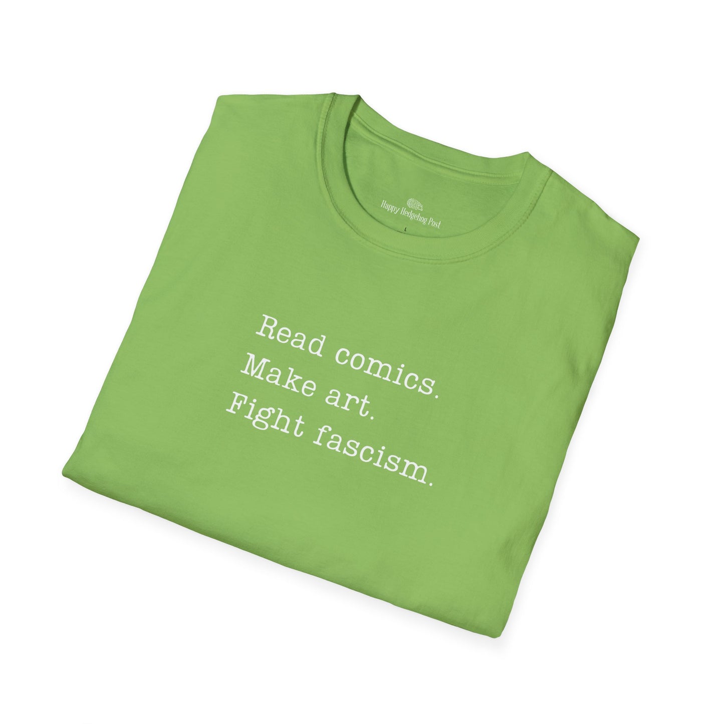 Read Comics, Fight Fascism Activist Tee Shirt