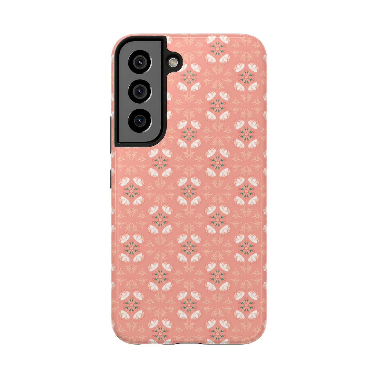 Pink Floral Tough Phone Cases