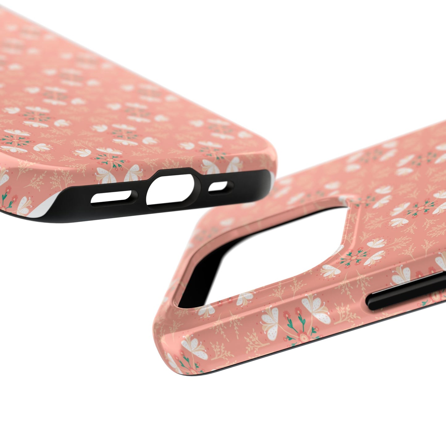 Pink Floral Tough Phone Cases
