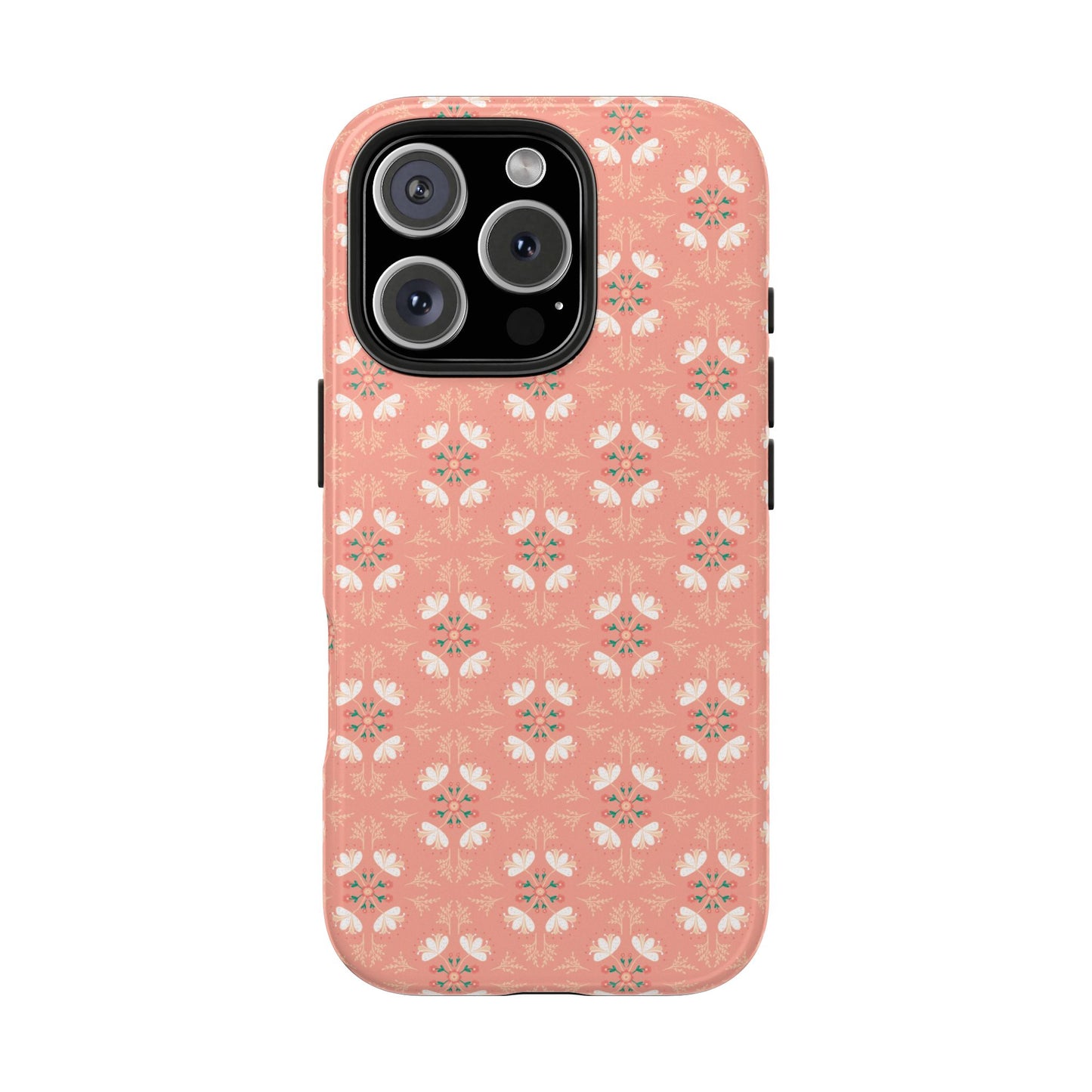 Pink Floral Tough Phone Cases