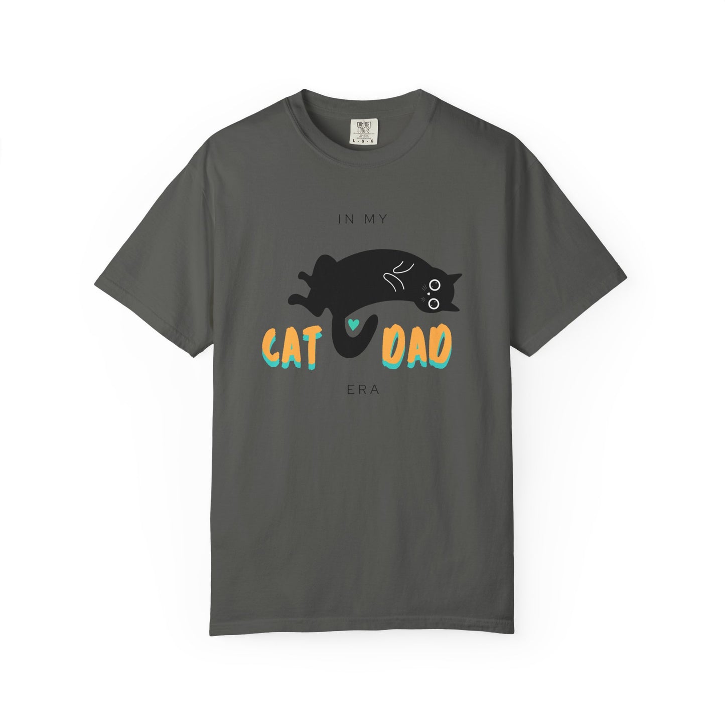 Cat Dad Era Orange & Green Unisex Garment-Dyed T-shirt