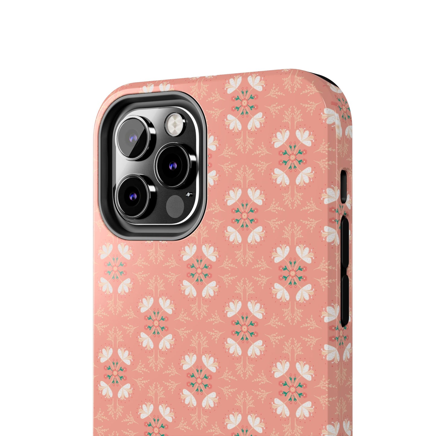 Pink Floral Tough Phone Cases