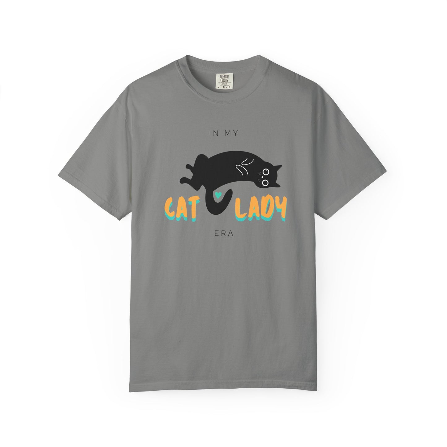 Orange & Green Cat Lady Era Unisex Garment-Dyed T-shirt
