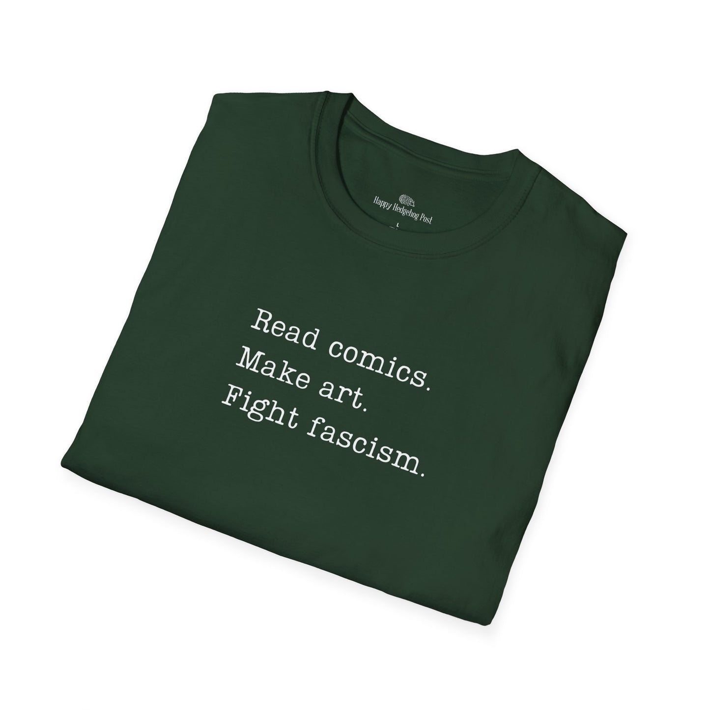 Read Comics, Fight Fascism Activist Tee Shirt