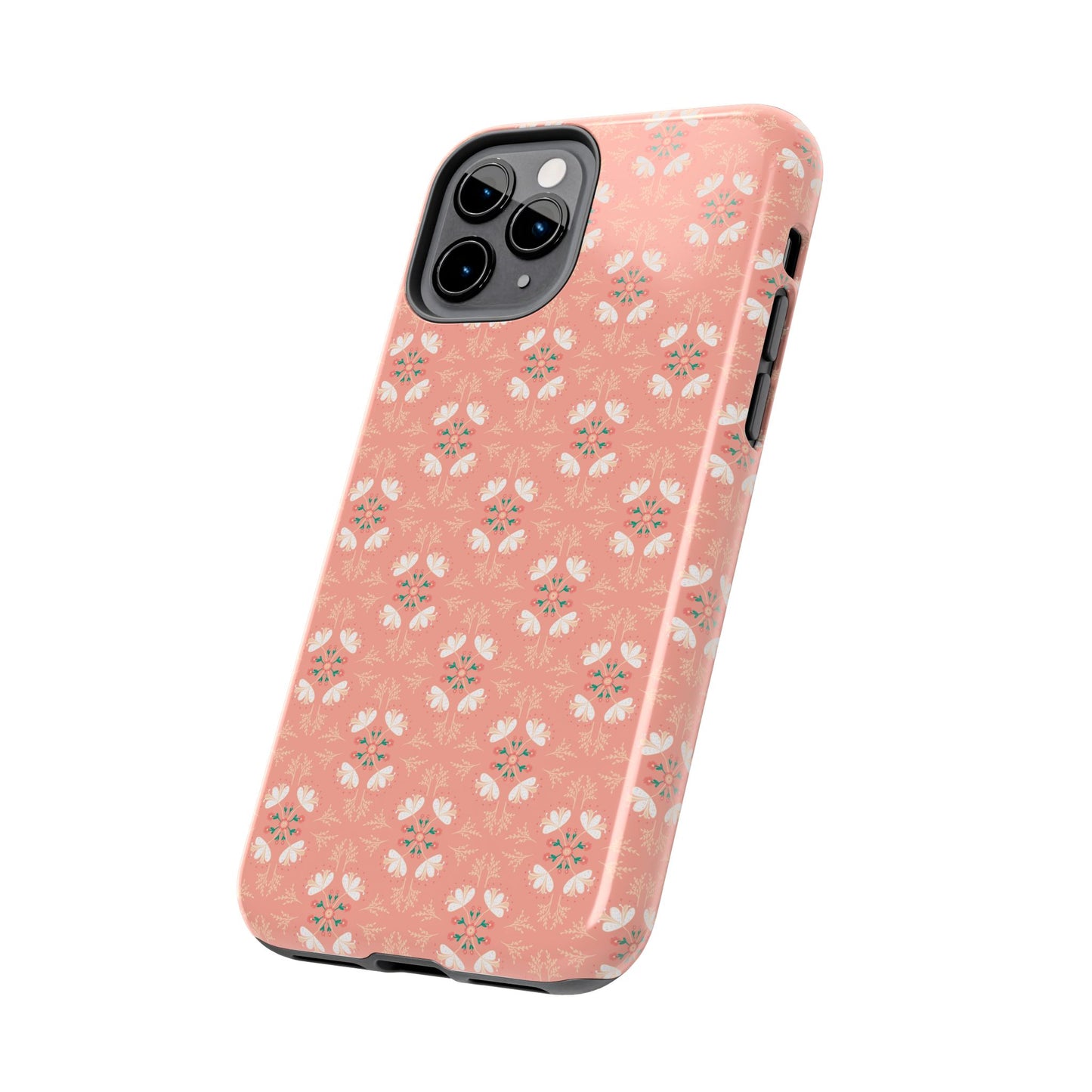 Pink Floral Tough Phone Cases