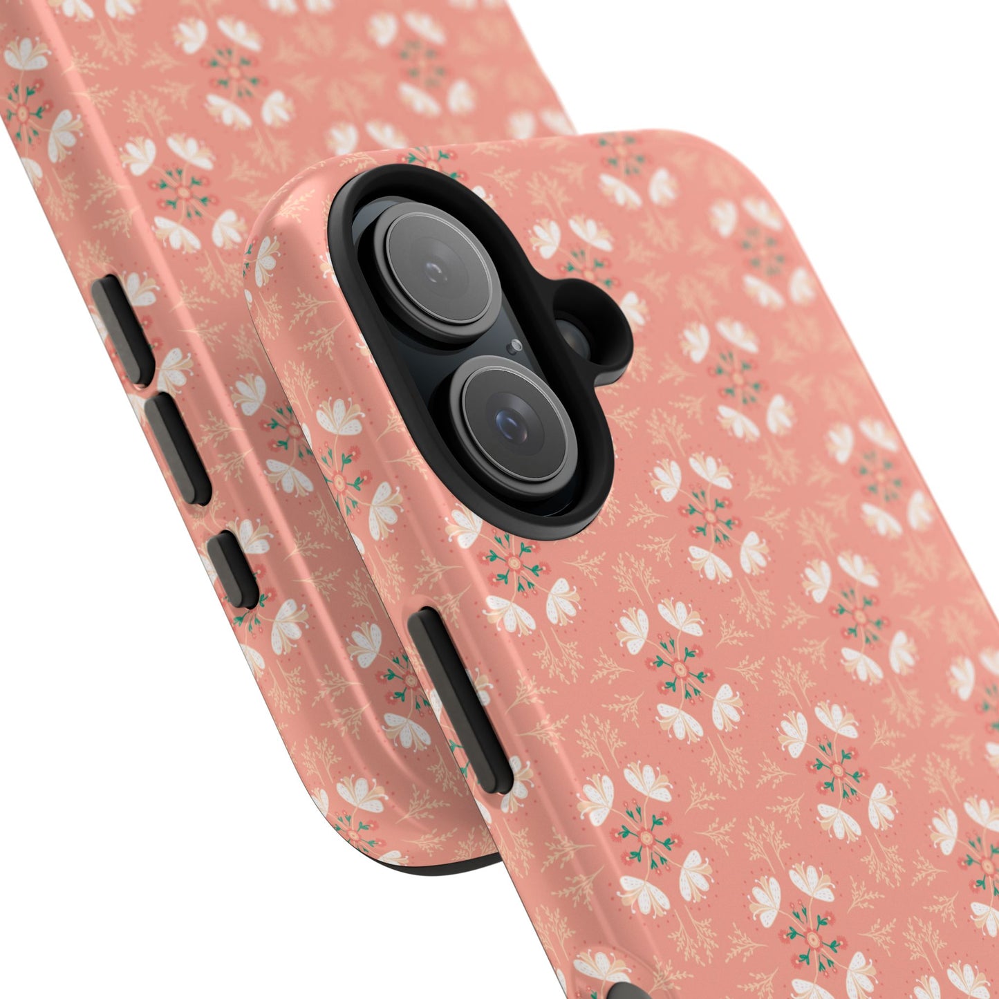 Pink Floral Tough Phone Cases