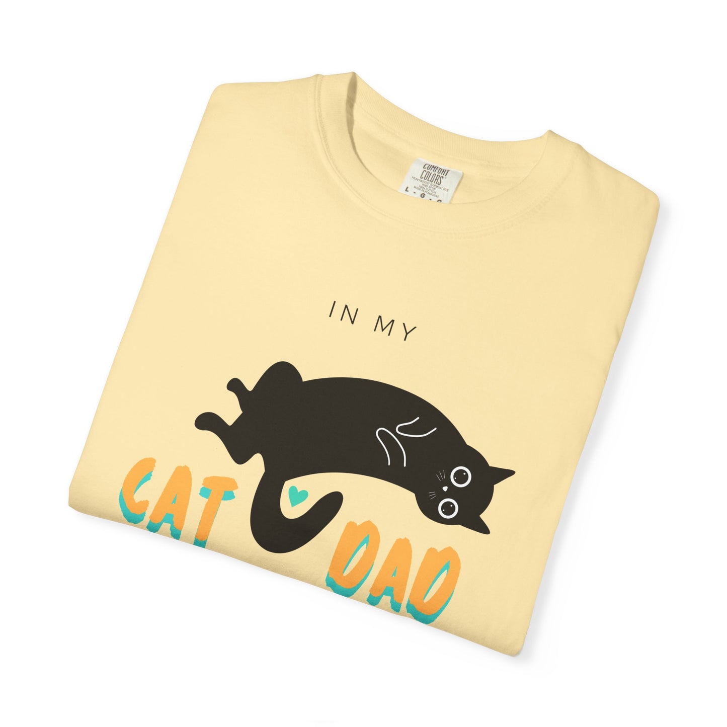 Cat Dad Era Orange & Green Unisex Garment-Dyed T-shirt