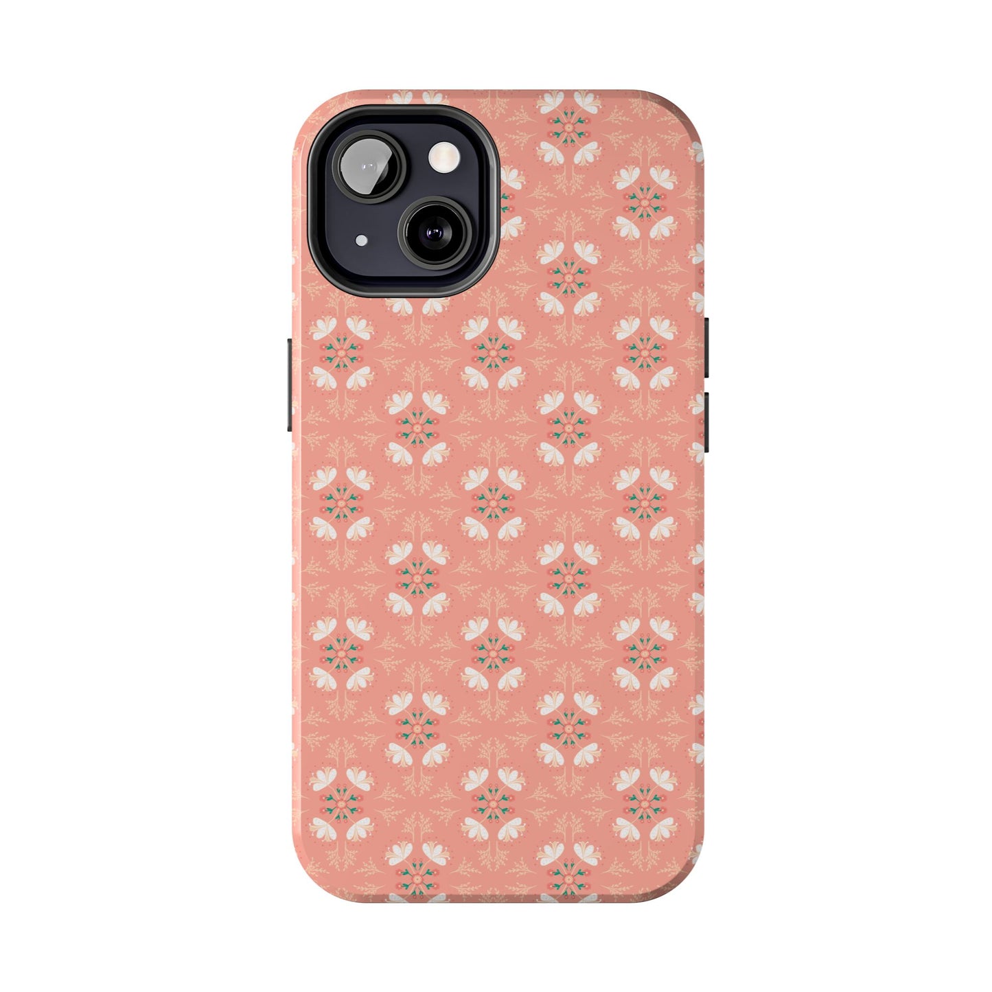 Pink Floral Tough Phone Cases