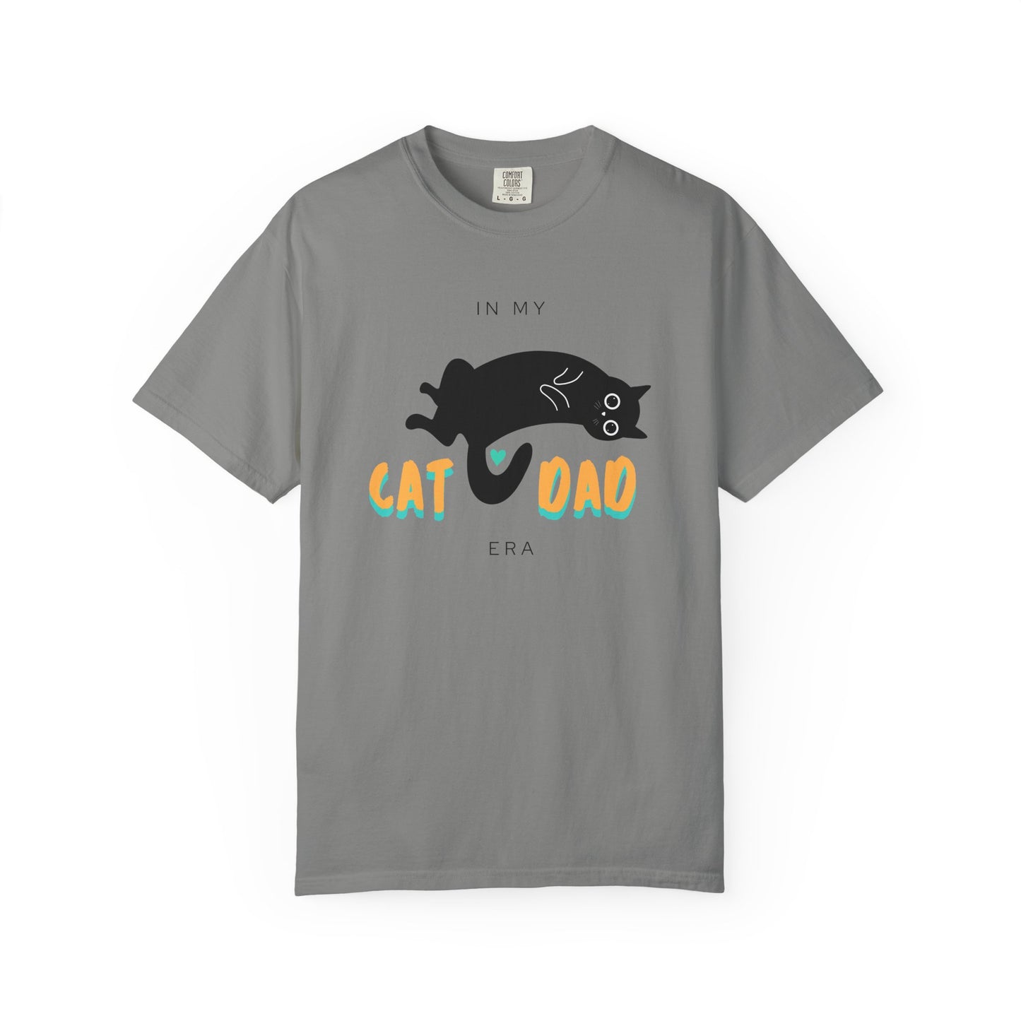 Cat Dad Era Orange & Green Unisex Garment-Dyed T-shirt