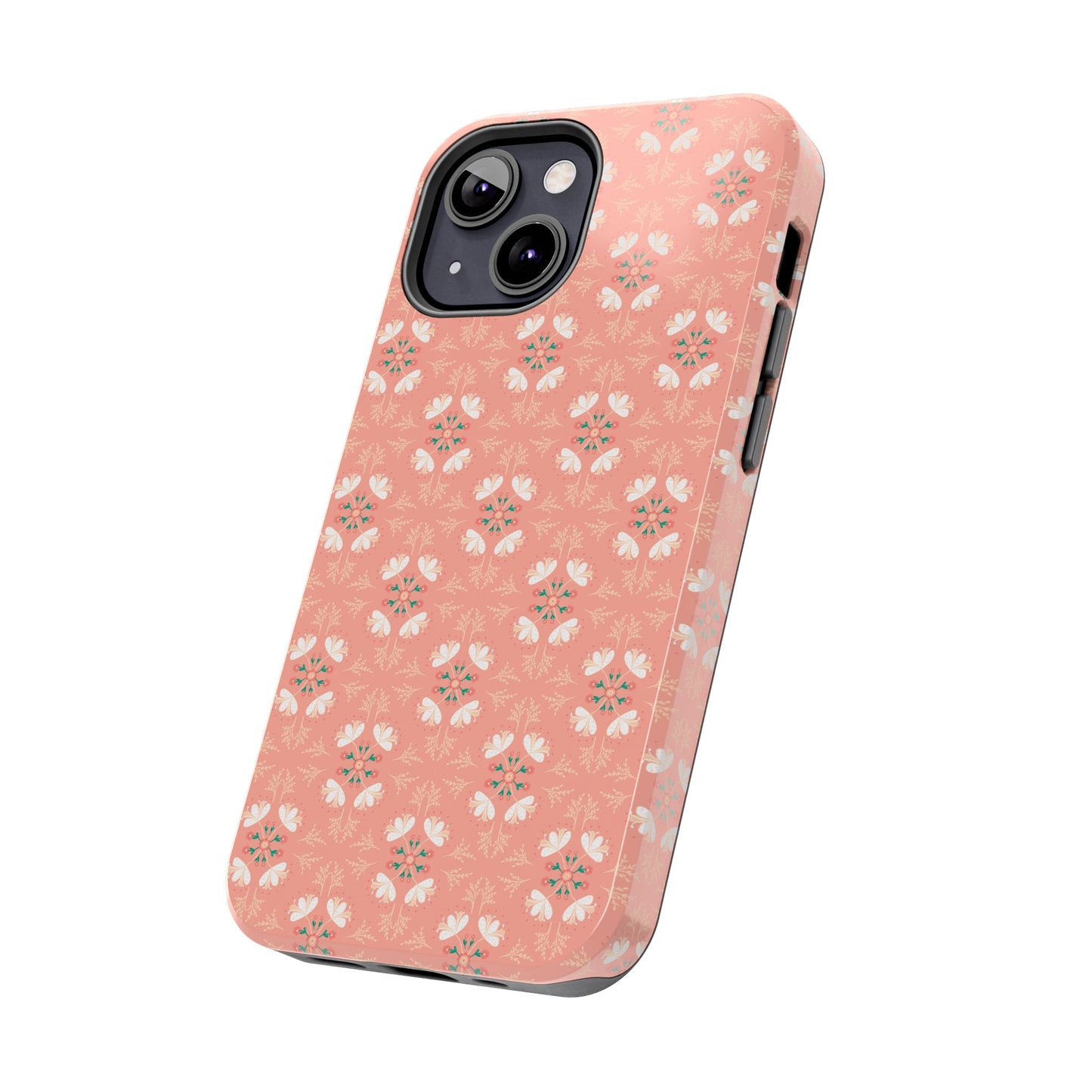 Pink Floral Tough Phone Cases