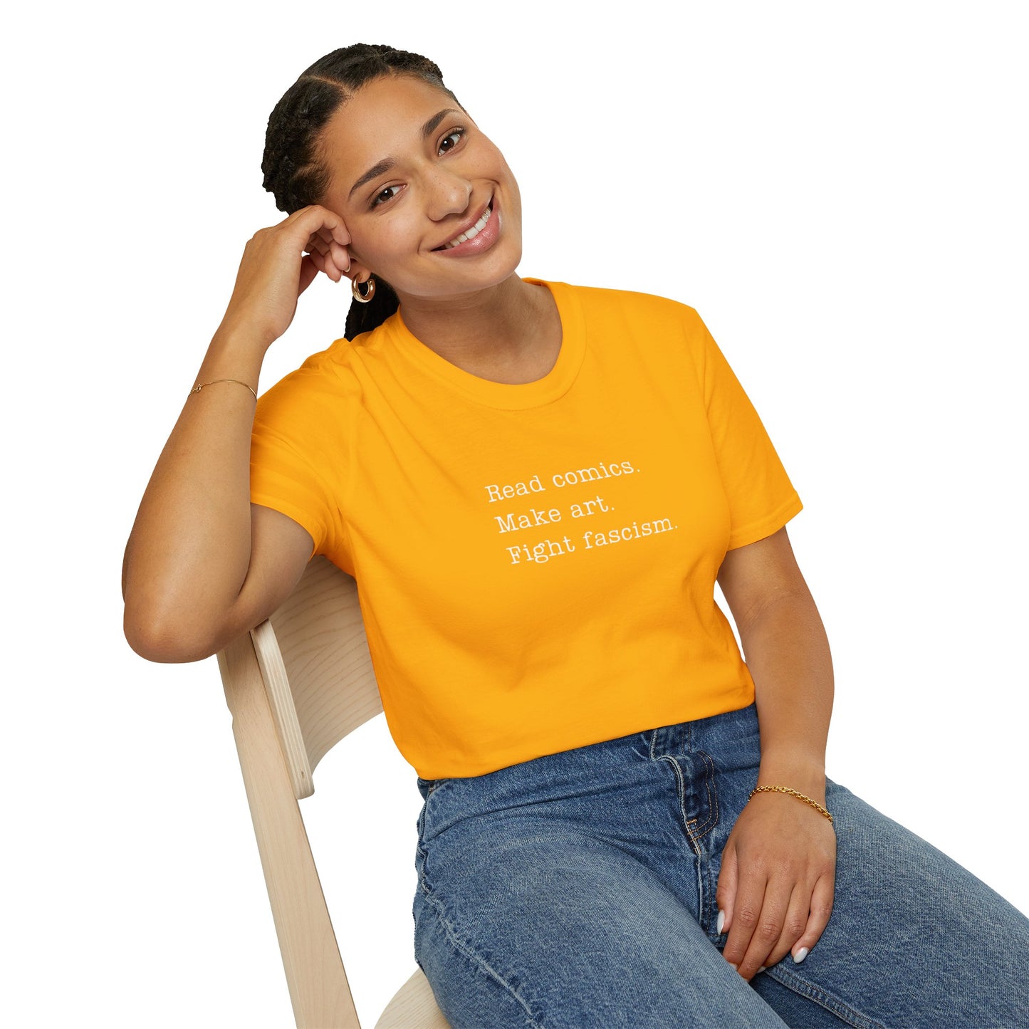 Read Comics, Fight Fascism Activist Tee Shirt