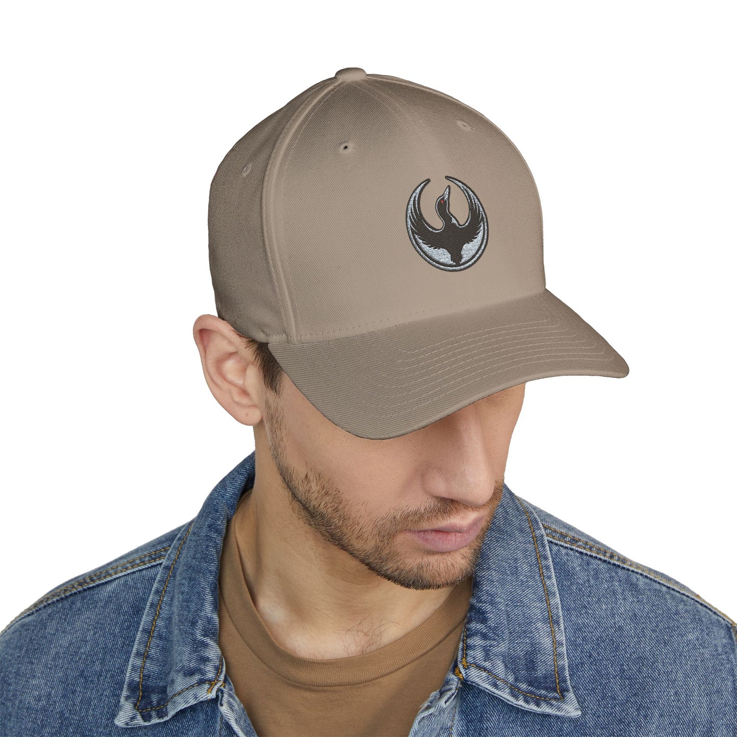 Minnesota Rebel Loon Structured Cap | Embroidered Resistance Symbol Baseball Hat | Fitted Stretch Band | 100% Profits to ACLU MN & Second Harvest Heartland