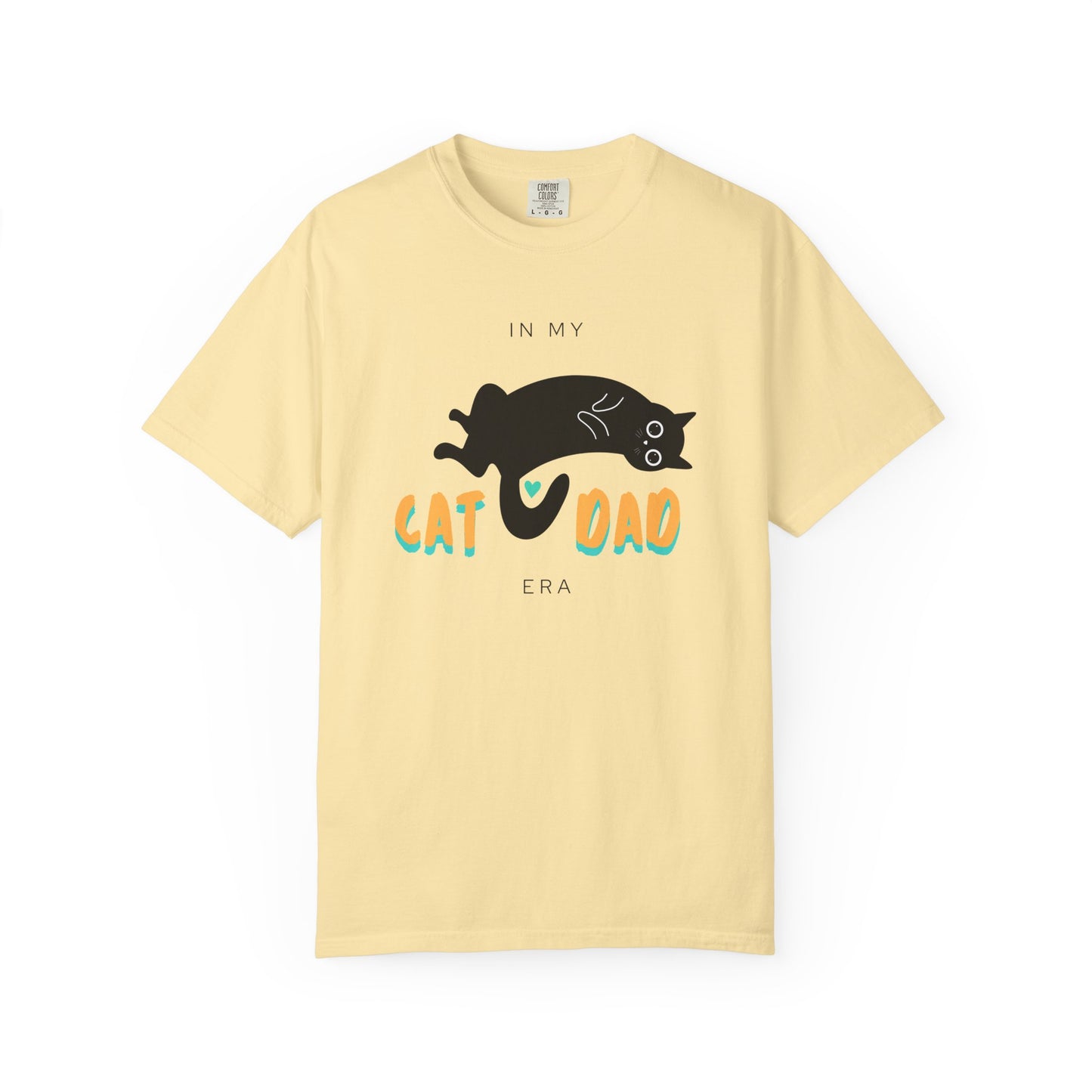 Cat Dad Era Orange & Green Unisex Garment-Dyed T-shirt