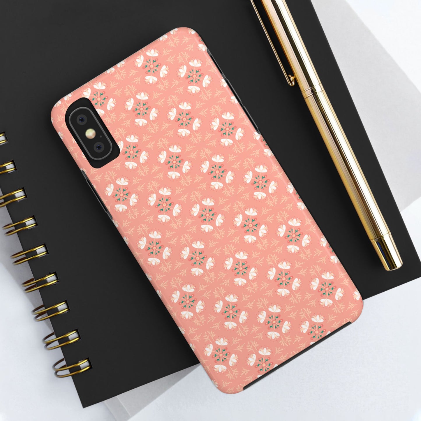 Pink Floral Tough Phone Cases