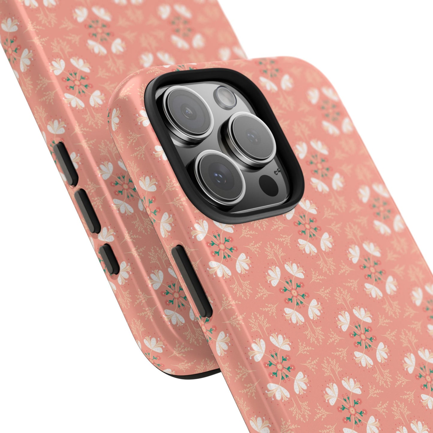 Pink Floral Tough Phone Cases