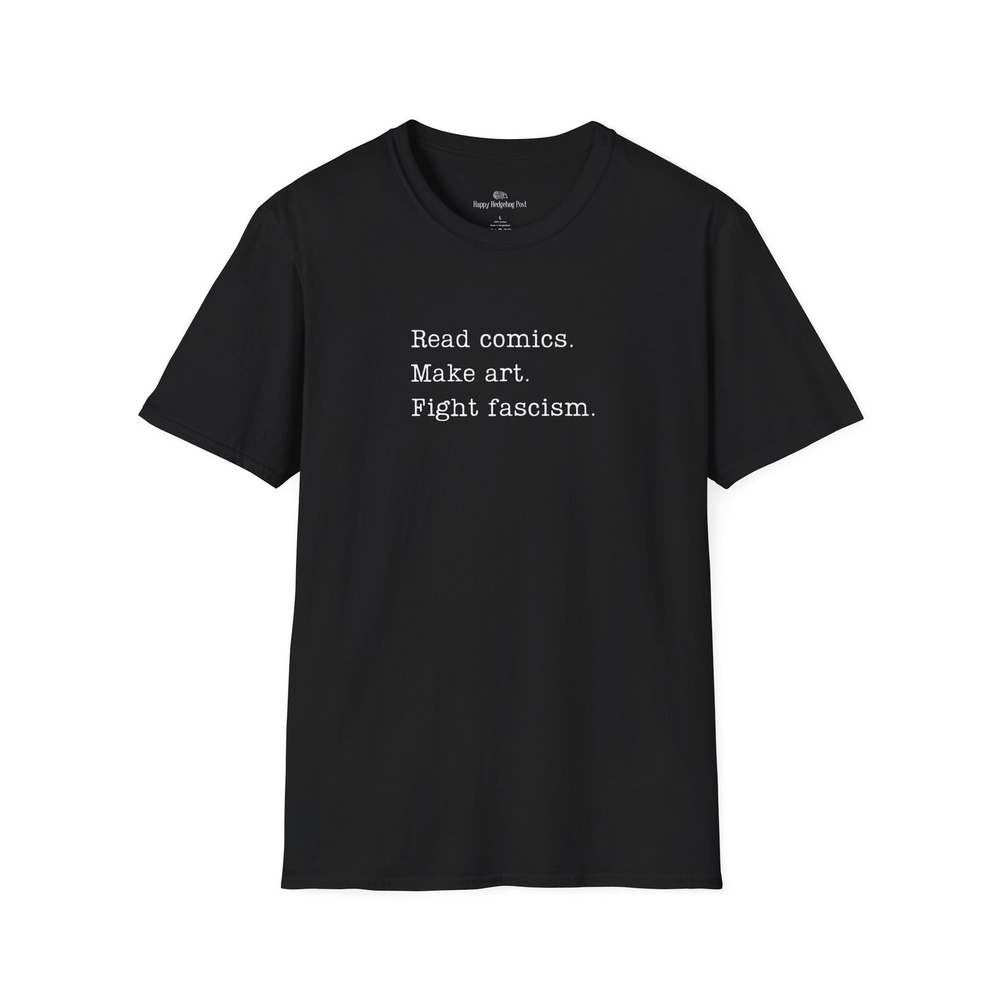 Read Comics, Fight Fascism Activist Tee Shirt