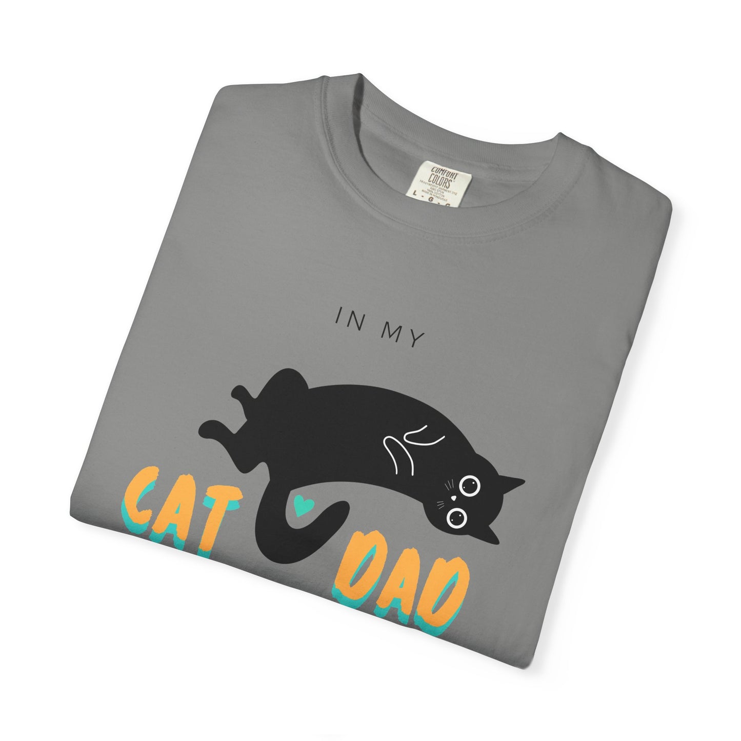 Cat Dad Era Orange & Green Unisex Garment-Dyed T-shirt