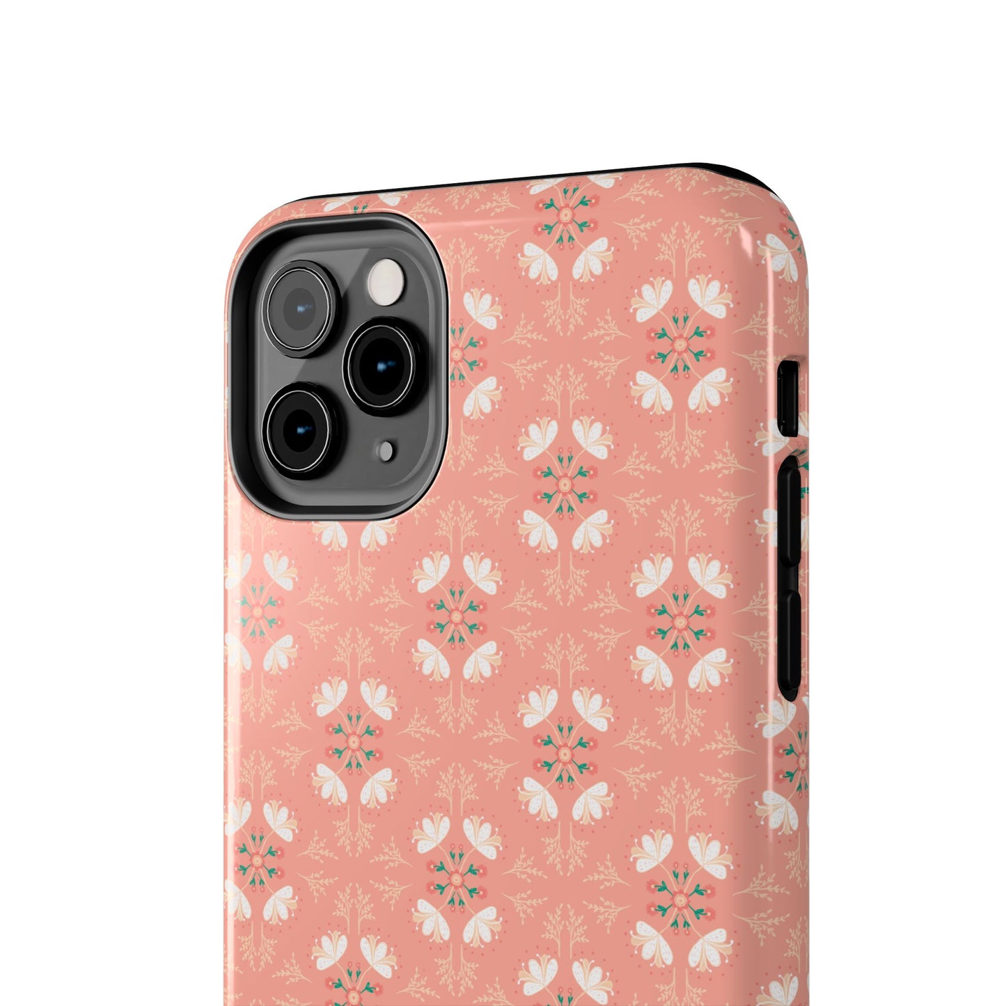 Pink Floral Tough Phone Cases
