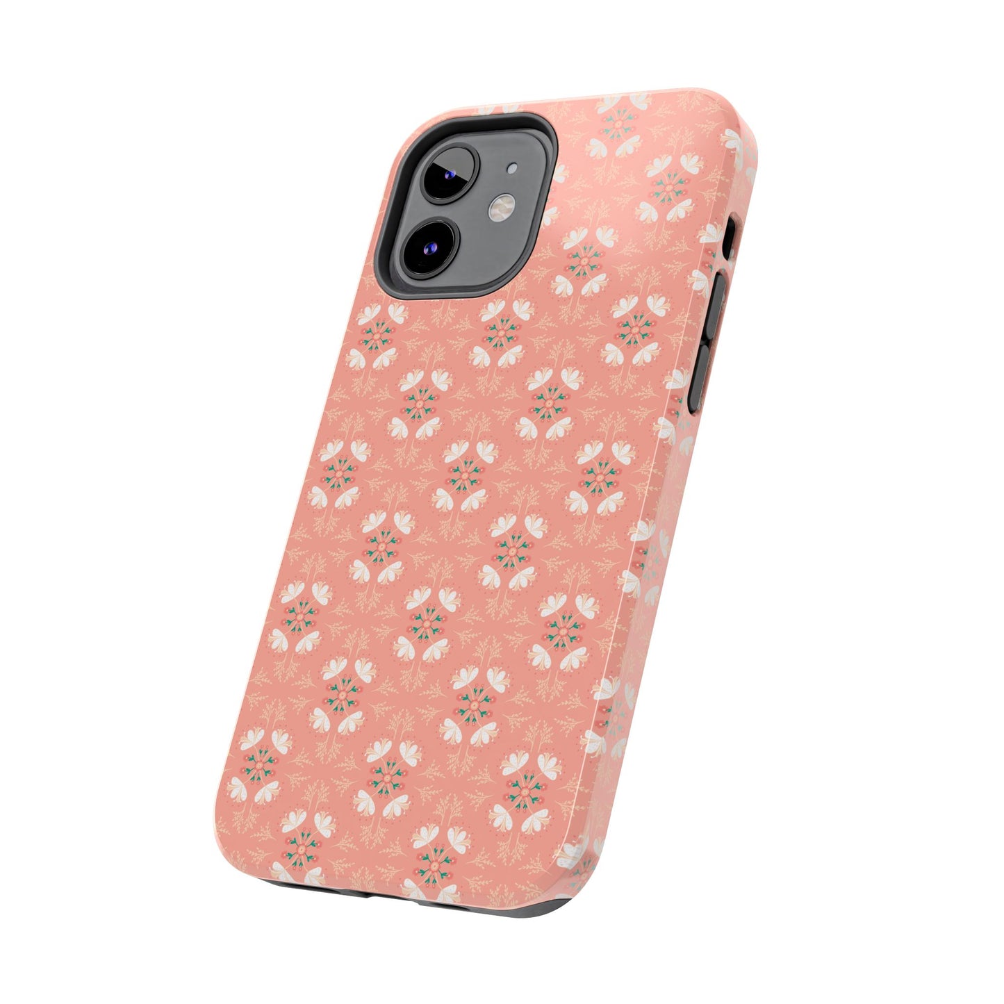 Pink Floral Tough Phone Cases