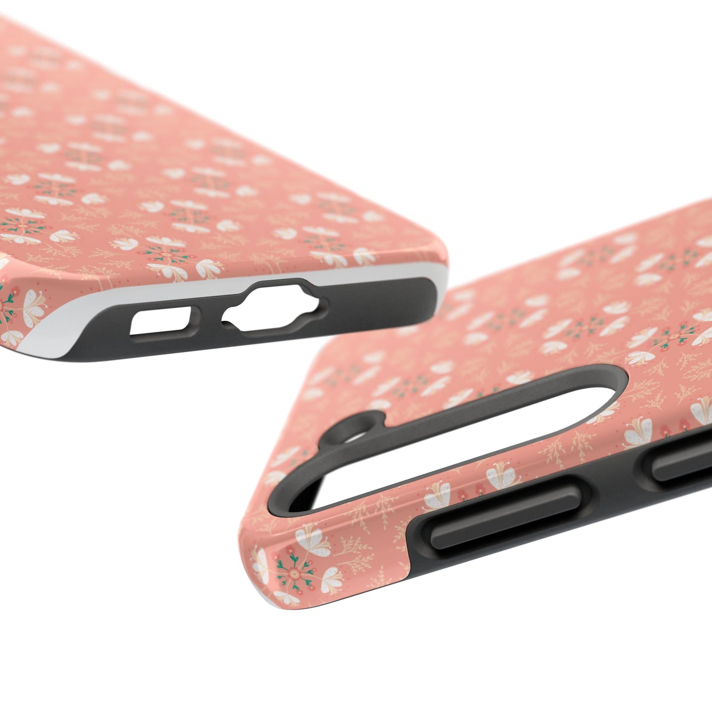 Pink Floral Tough Phone Cases