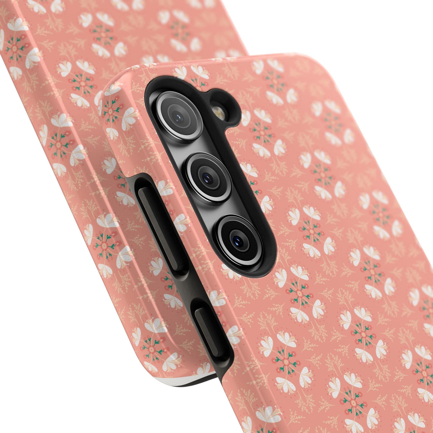 Pink Floral Tough Phone Cases