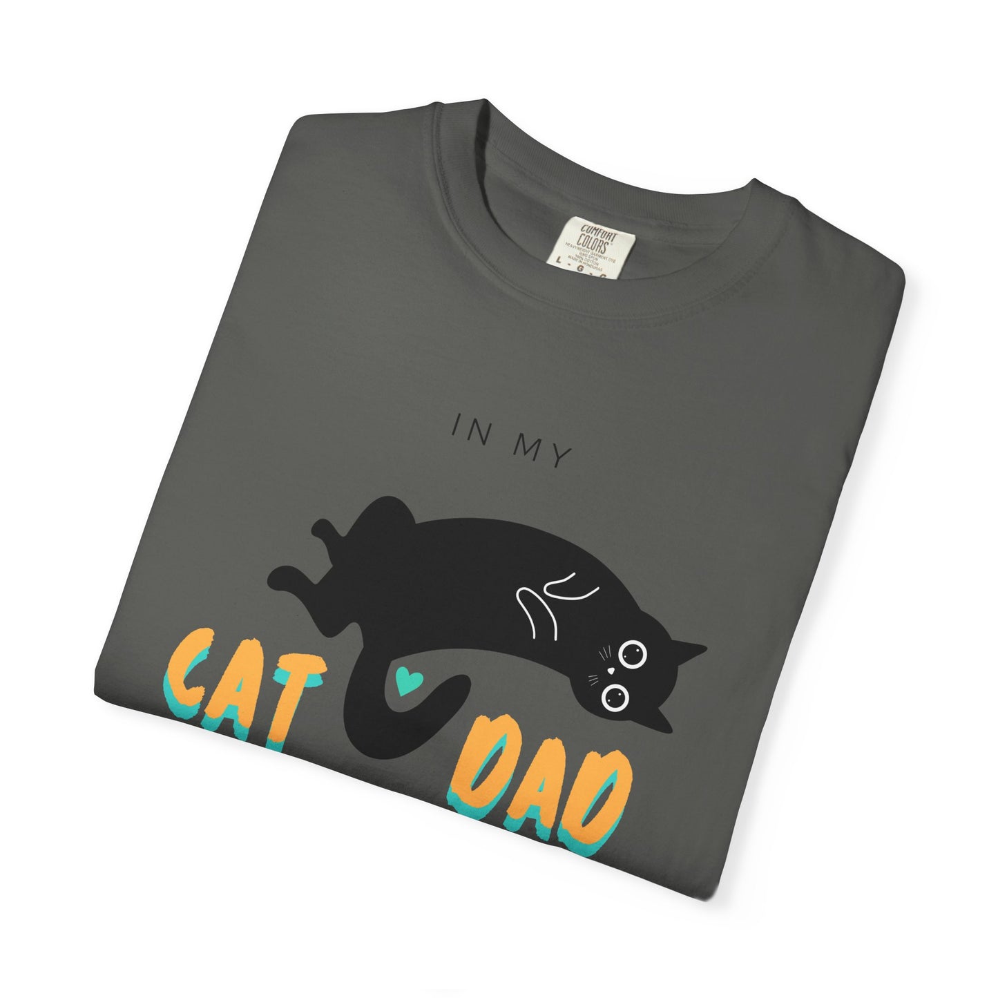 Cat Dad Era Orange & Green Unisex Garment-Dyed T-shirt