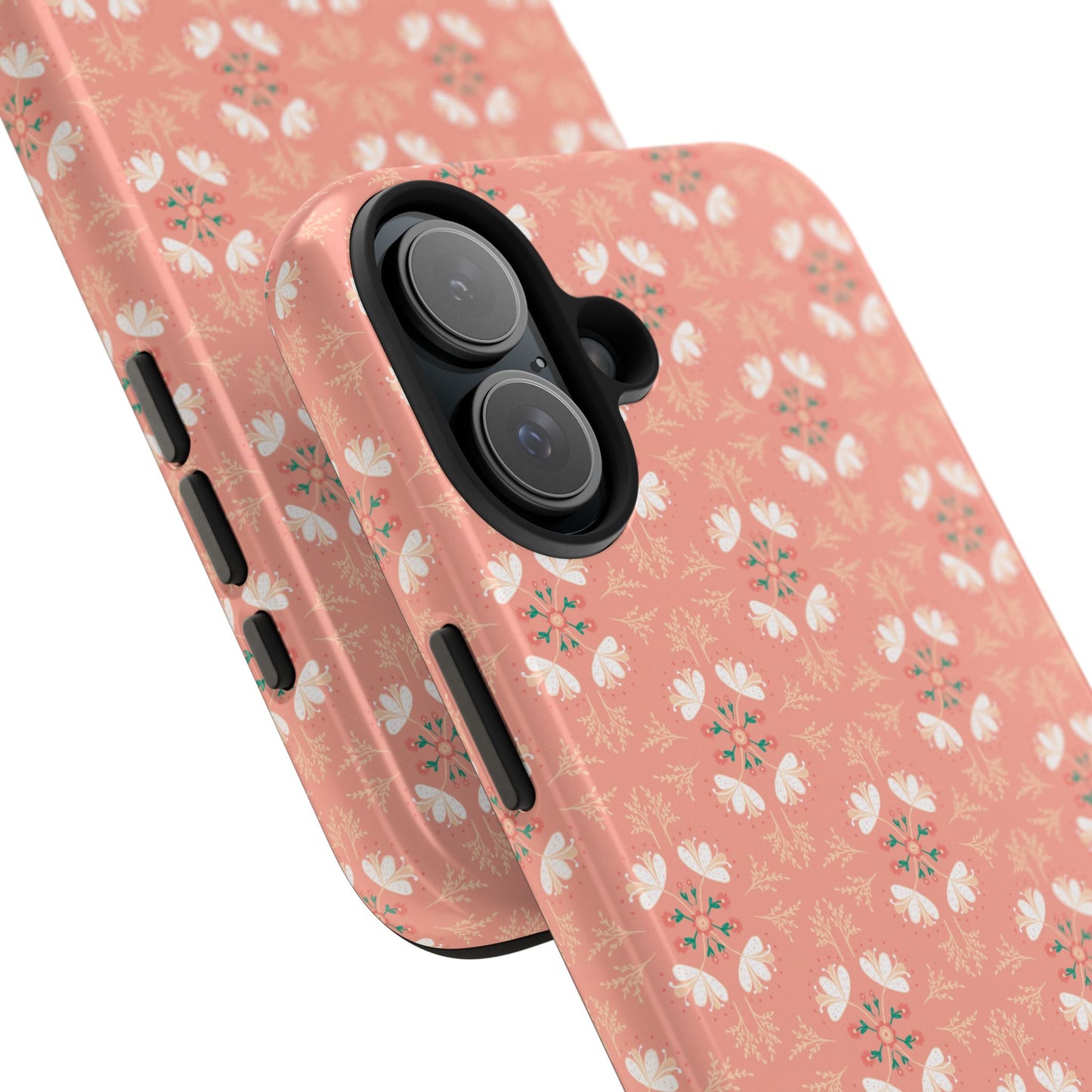 Pink Floral Tough Phone Cases