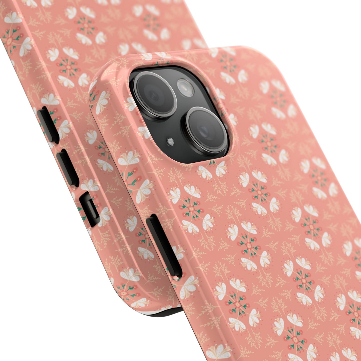 Pink Floral Tough Phone Cases