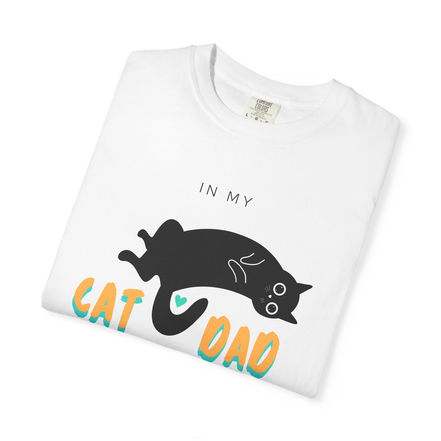 Cat Dad Era Orange & Green Unisex Garment-Dyed T-shirt