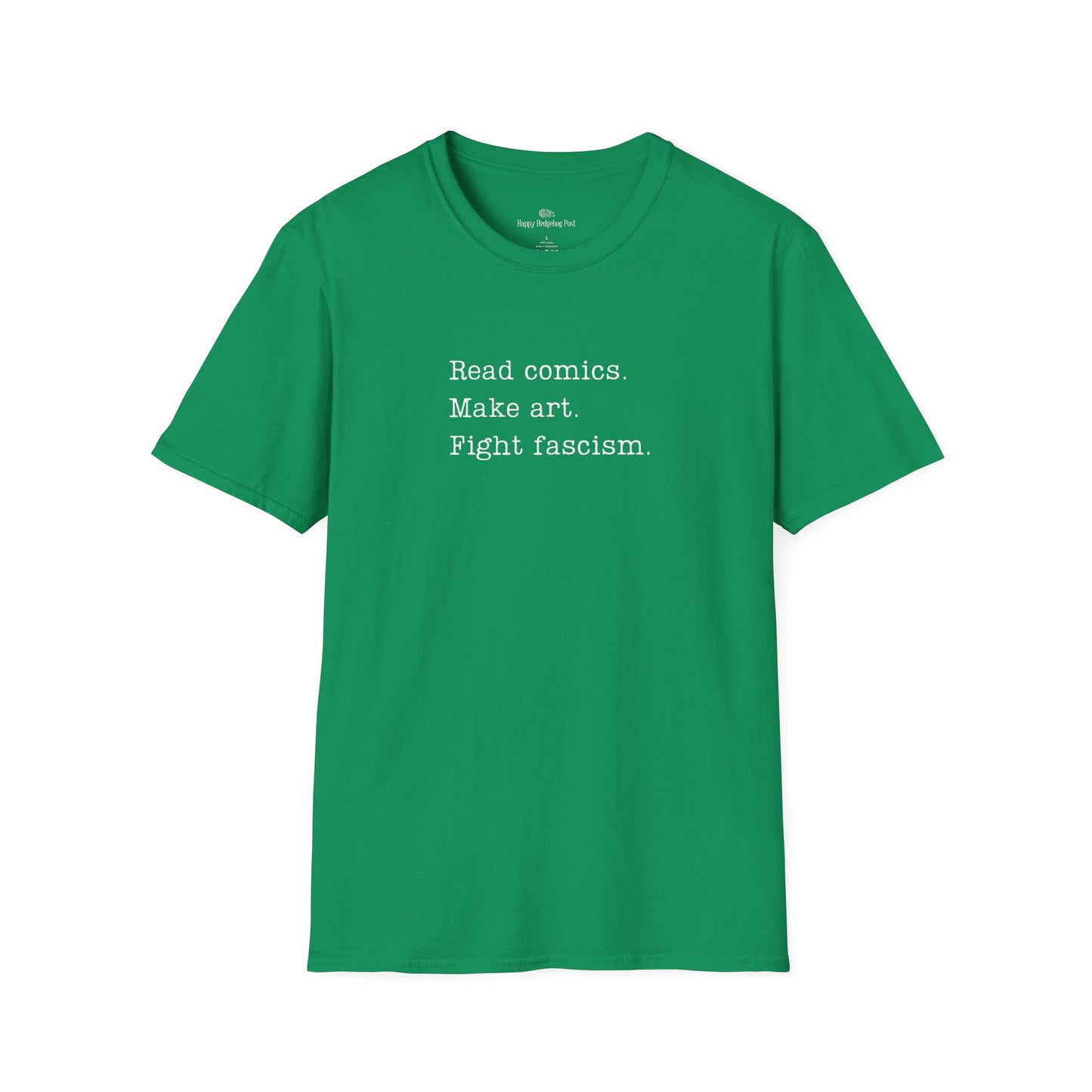 Read Comics, Fight Fascism Activist Tee Shirt
