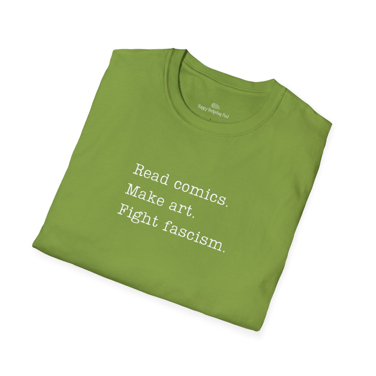 Read Comics, Fight Fascism Activist Tee Shirt