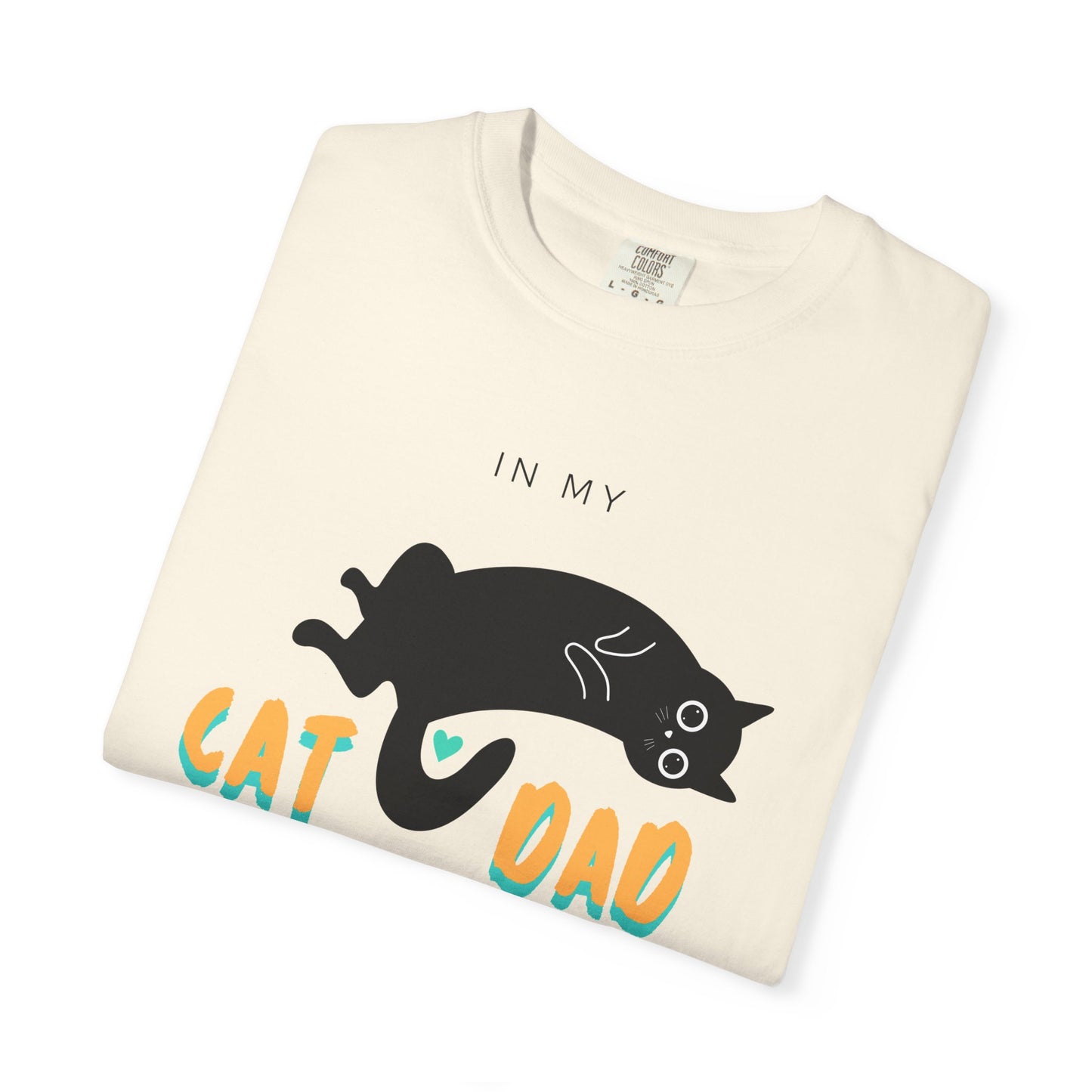 Cat Dad Era Orange & Green Unisex Garment-Dyed T-shirt