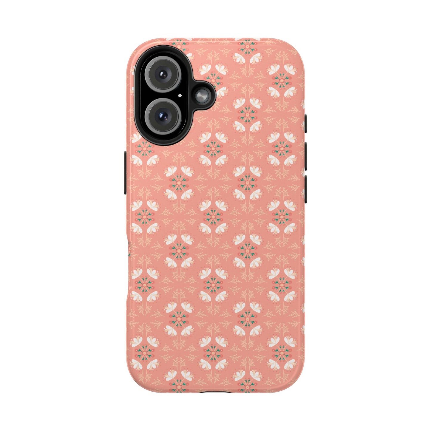 Pink Floral Tough Phone Cases