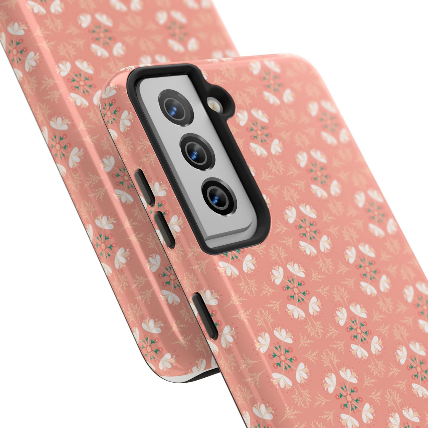 Pink Floral Tough Phone Cases