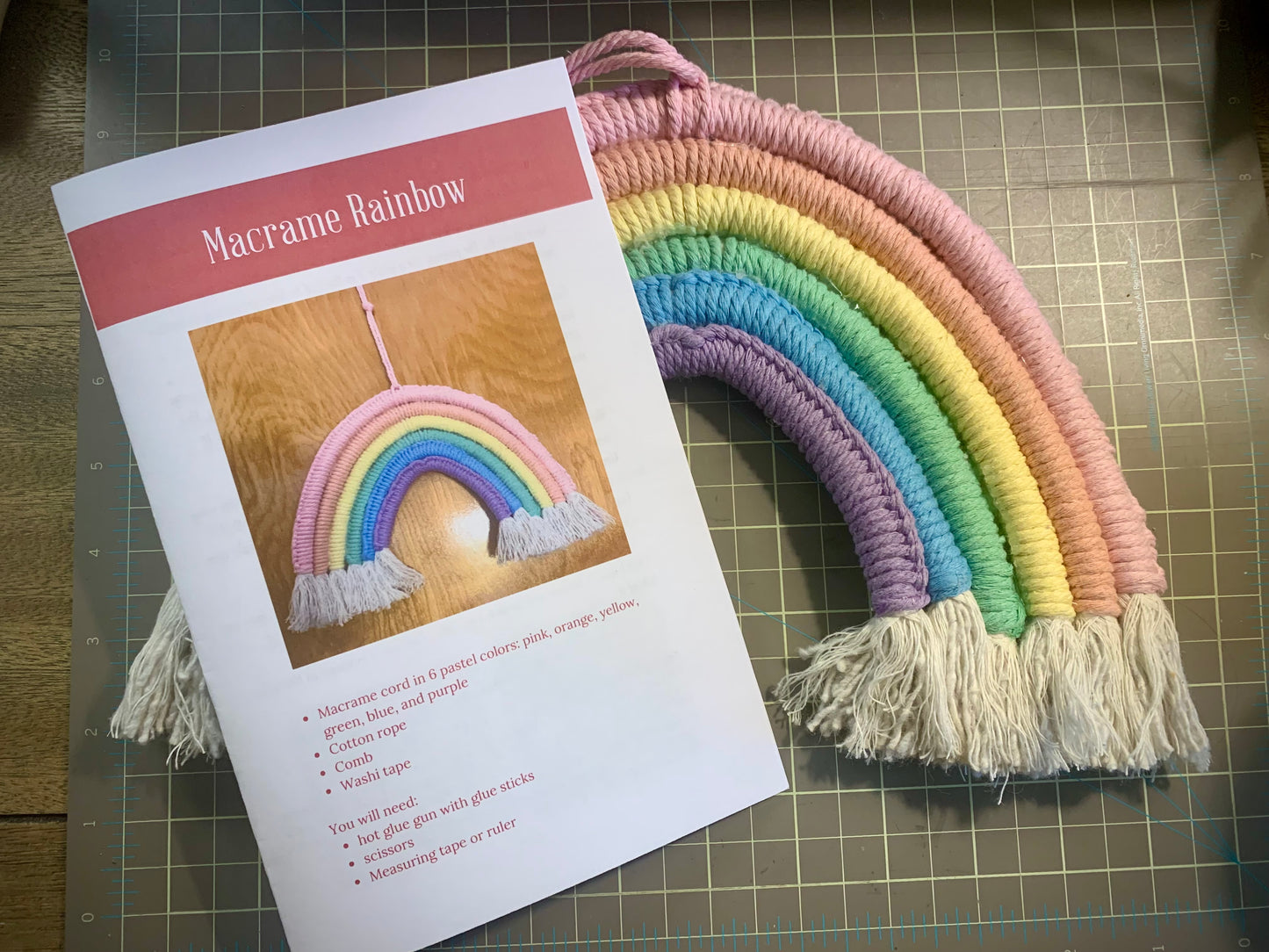 Pastel Macrame Rainbow Kit