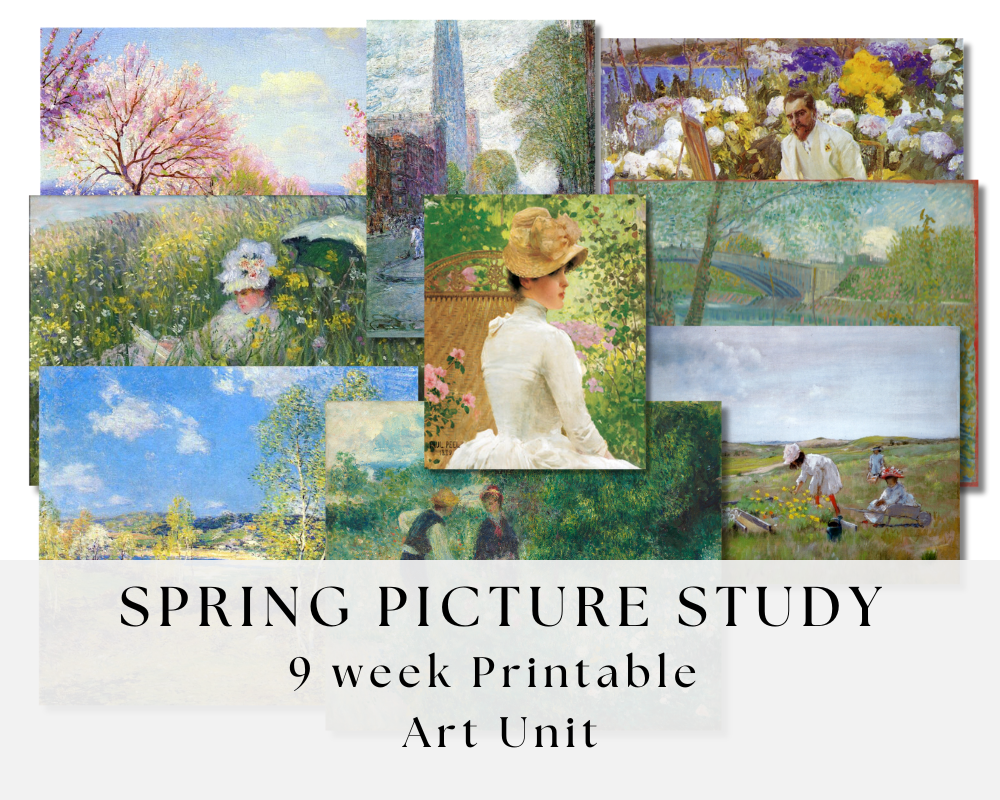 Spring Impressionist Picture Study + Printable Art