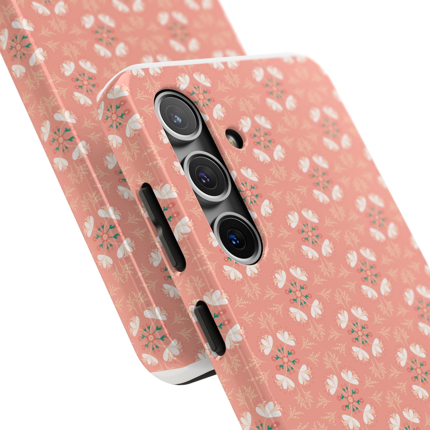 Pink Floral Tough Phone Cases