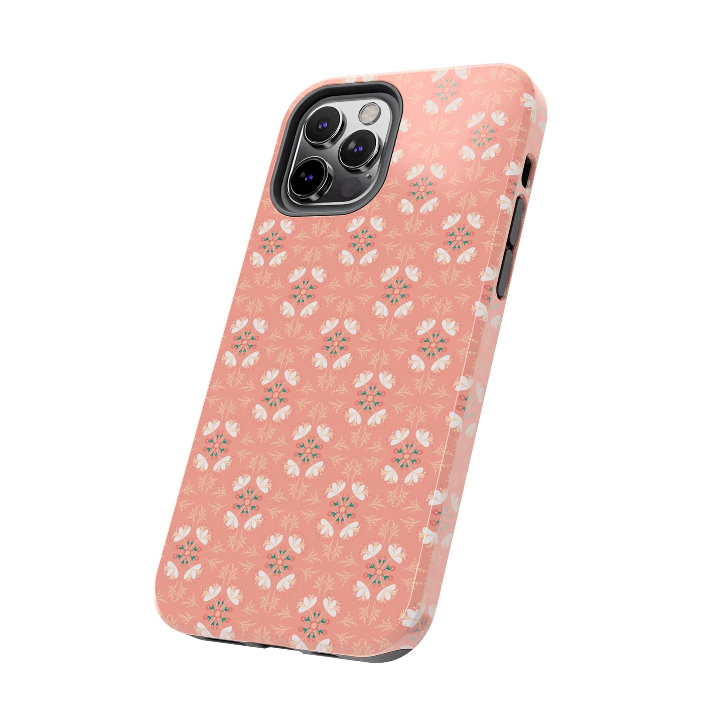 Pink Floral Tough Phone Cases