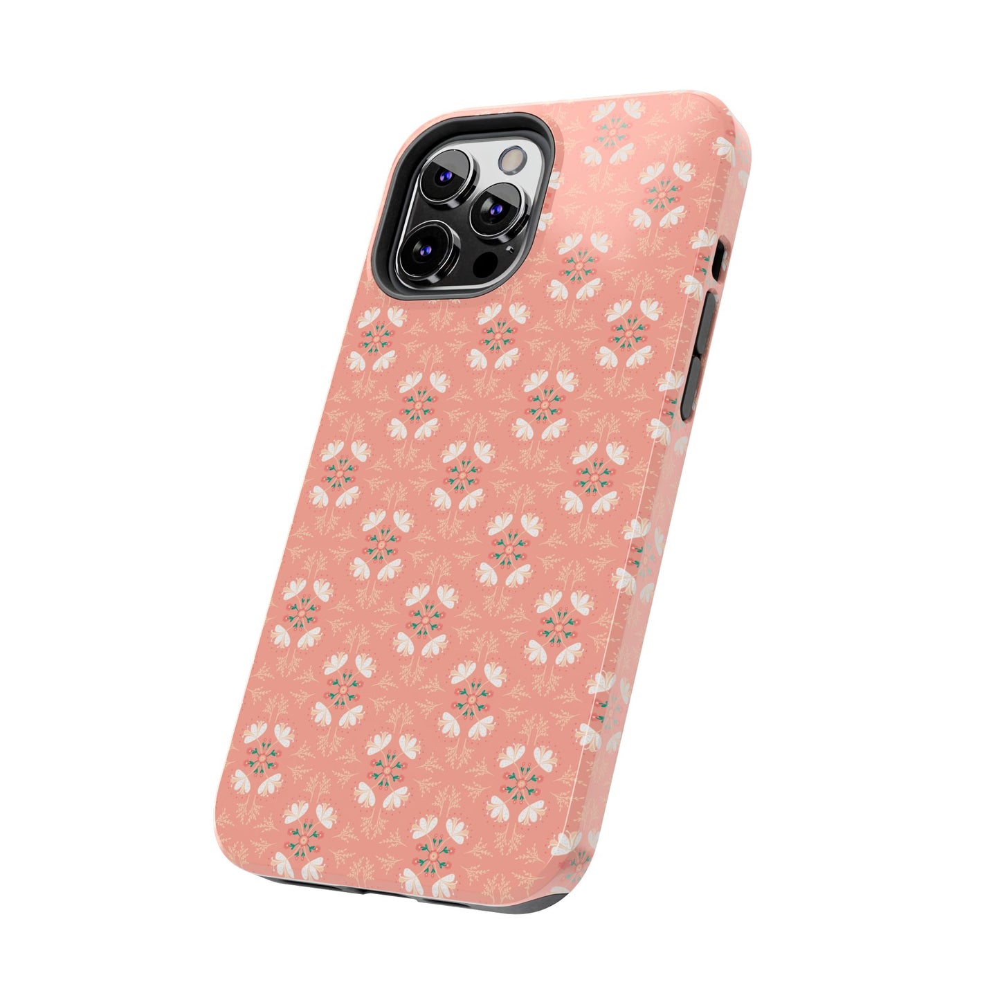 Pink Floral Tough Phone Cases