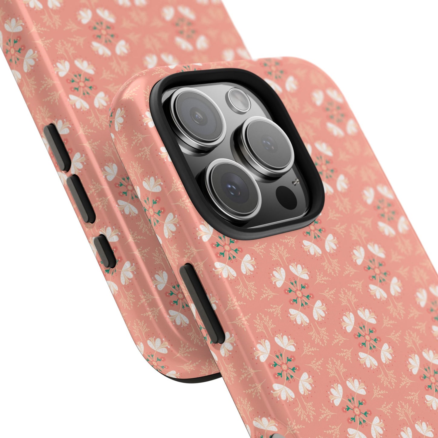 Pink Floral Tough Phone Cases