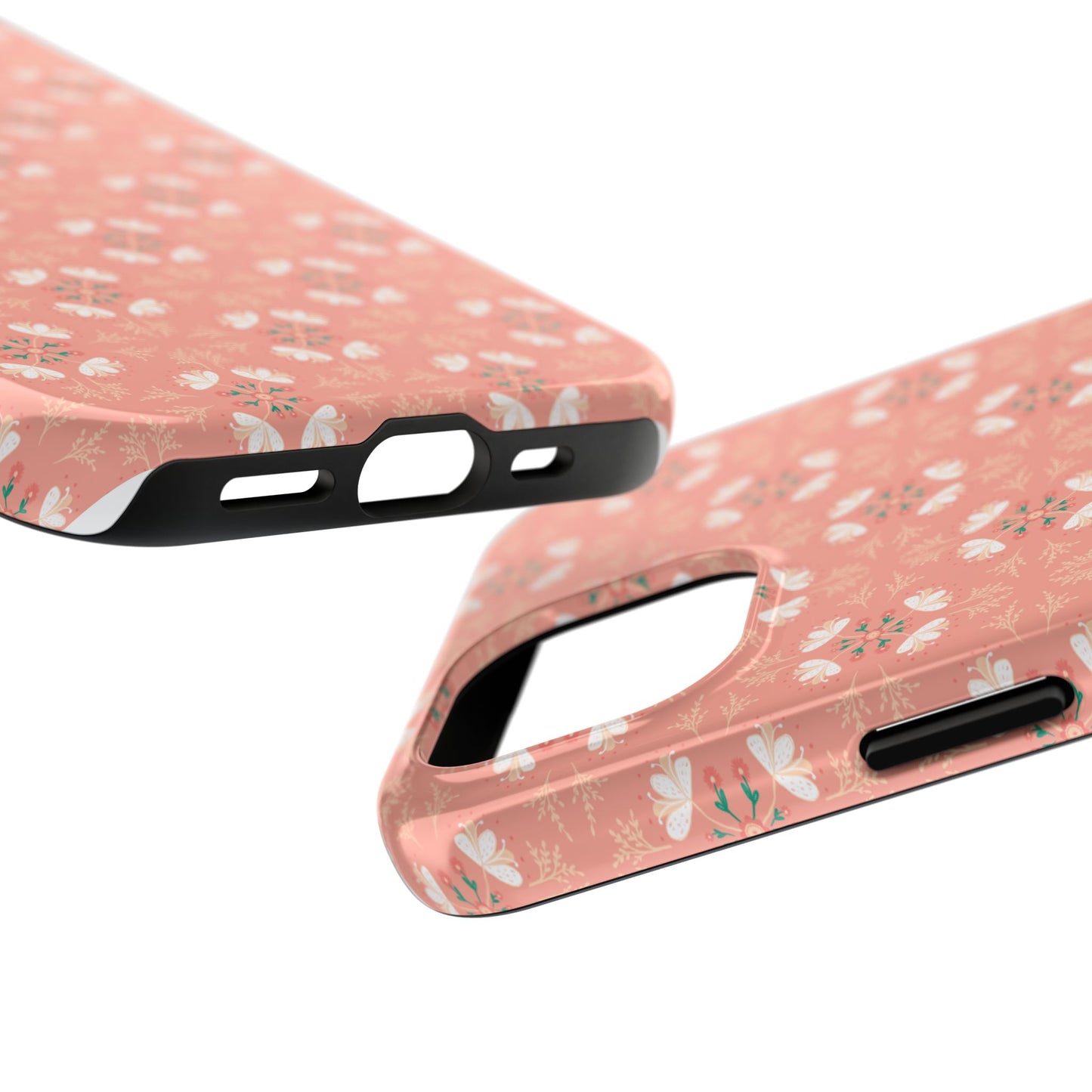 Pink Floral Tough Phone Cases