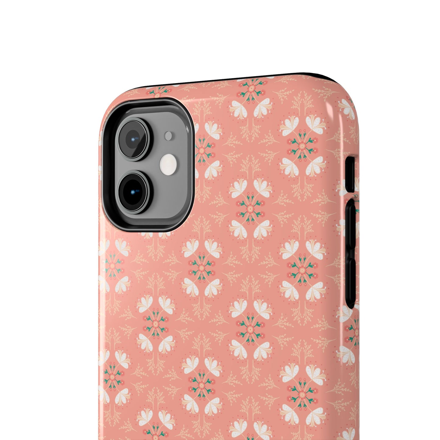 Pink Floral Tough Phone Cases