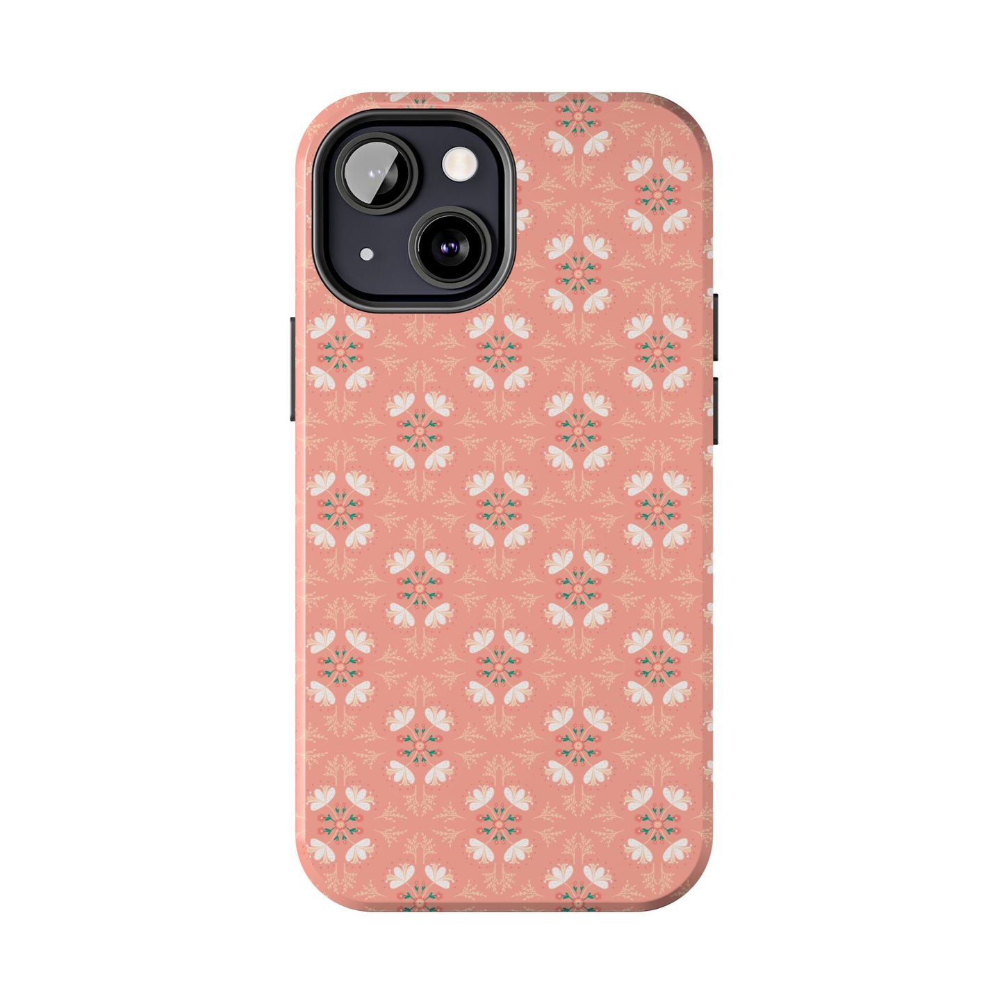 Pink Floral Tough Phone Cases